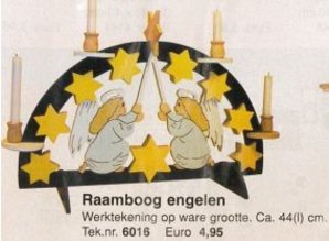 Bouwtekening raamboog engelen