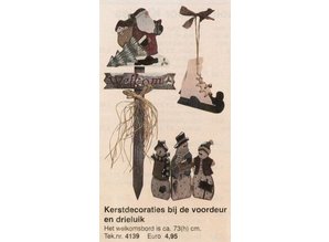 Bouwtekening kerstdecoraties en drieluik