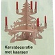 Bouwtekening kerstdecoratie met kaarsen