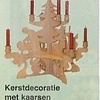 Bouwtekening kerstdecoratie met kaarsen