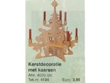 Bouwtekening kerstdecoratie met kaarsen