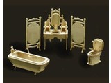 Woodcraft Poppenhuis meubels Badkamer