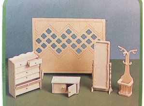 Euromini's Woodcraft Poppenhuis meubels Hal