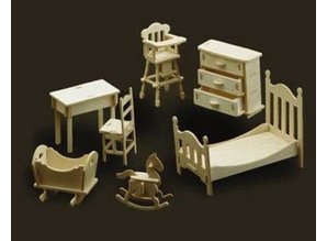 Woodcraft Poppenhuis meubelskinderkamer