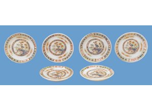 HuaMei Collection Set van 6 borden