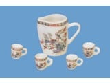 HuaMei Collection Schenkkan met 4 kopjes