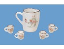 HuaMei Collection Schenkkan met 4 kopjes