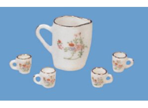 HuaMei Collection Schenkkan met 4 kopjes