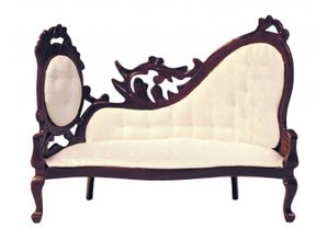 Euromini's Sofa, mahonie