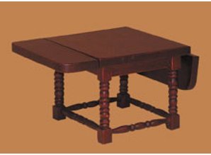 Euromini's Tafel, uitklapbaar, mahonie