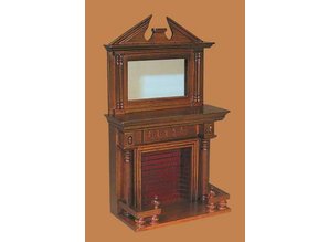 Euromini's Openhaard met spiegel, noten