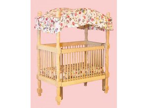Euromini's Kinderhemelbed, blankhout