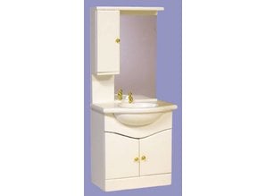 Euromini's Badkamerkast met spiegel, wit