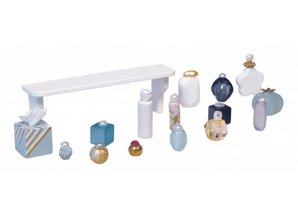 Euromini's Wandplankje met parfumflesjes, 14-delig