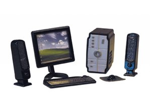 Euromini's Computerset, 6-delig, zwart