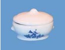 Euromini's Opdienschaal met deksel, delftsblauw