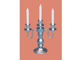 Euromini's Kaarshouder, 3-armig, mat zilver