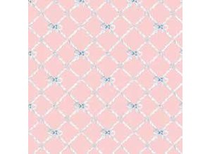 Euromini's Butterflytie, blue on pink