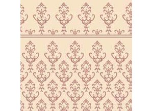 Euromini's Victorian, burgundy on beige