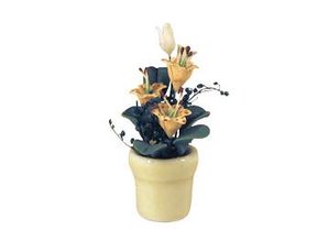 Euromini's Bloemen in keramiek pot