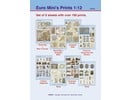 Euromini's Set van 8 knipvellen