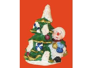 Euromini's Kerstboom met sneeuwpop