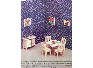 Bouwpakket Poppenhuismeubeltjes eetkamer