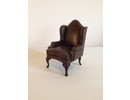 AM003 leren oorfauteuil