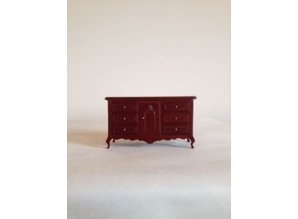 AM014 dressoir, mahonie AFM: 14x5x8 cm