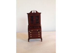 AM005 secretaire mahonie AFM: 8x4x18 cm